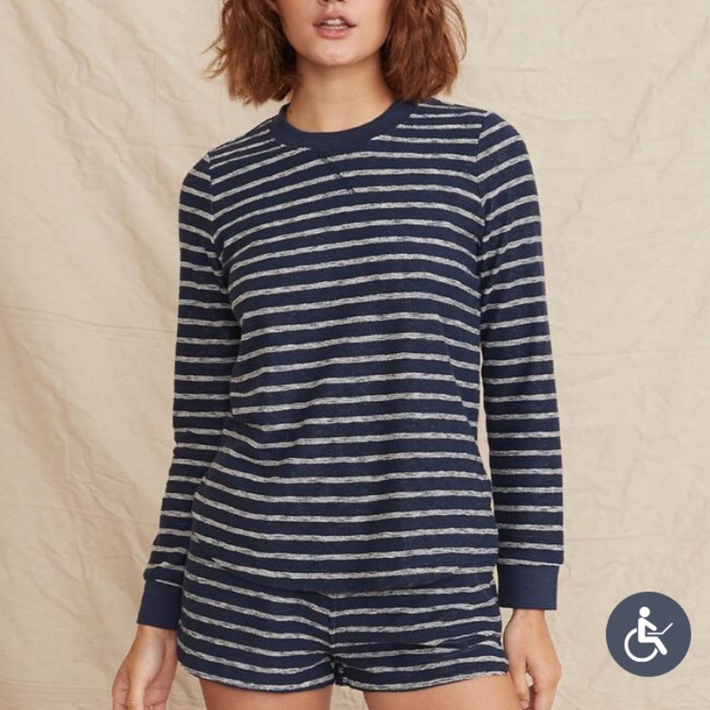 Marine Layer Britton Saddle Crew Pajama Set